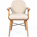 **Moderne stoelen met houten frame en comfortabele bekleding**